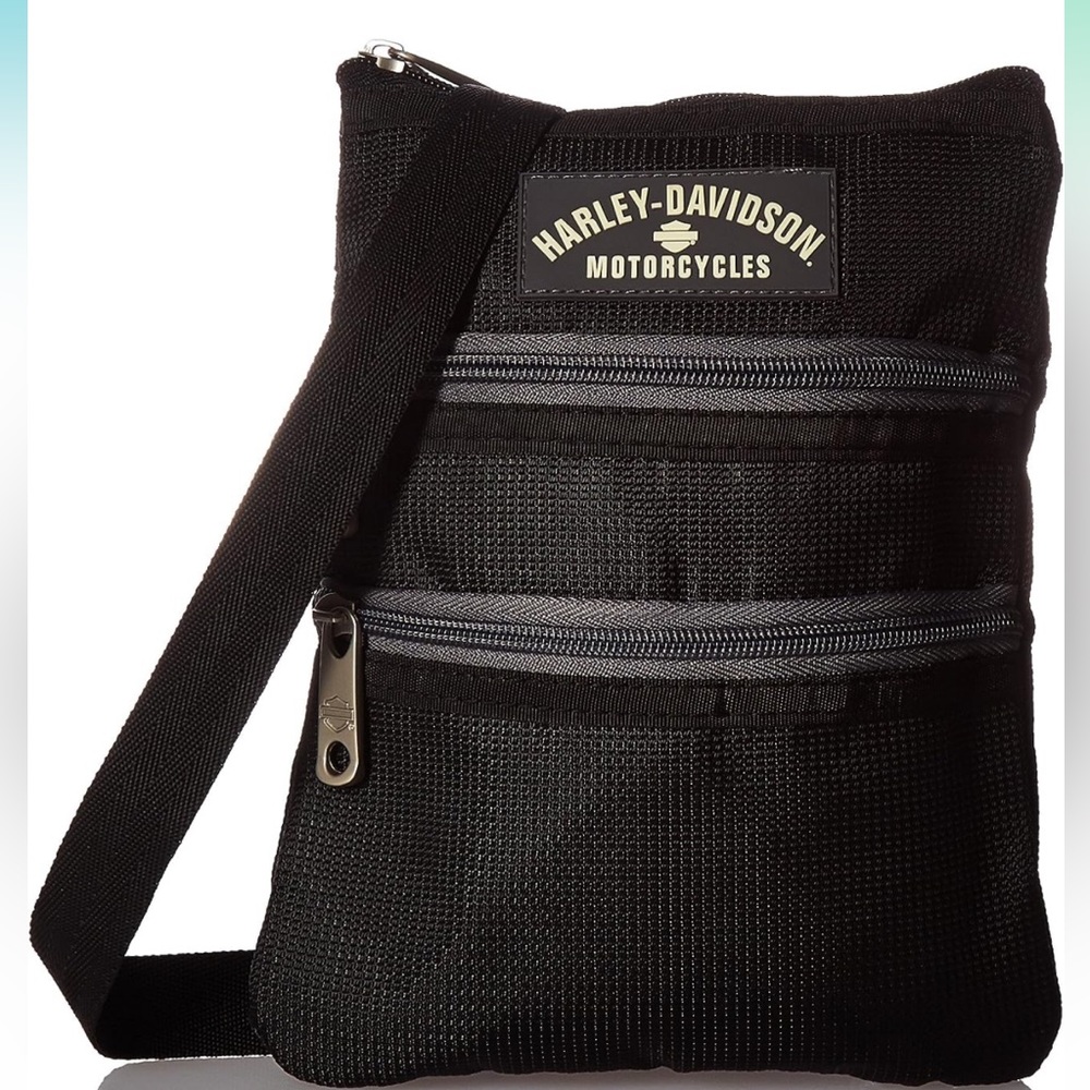Harley Davidson Black Utility Sling Purse